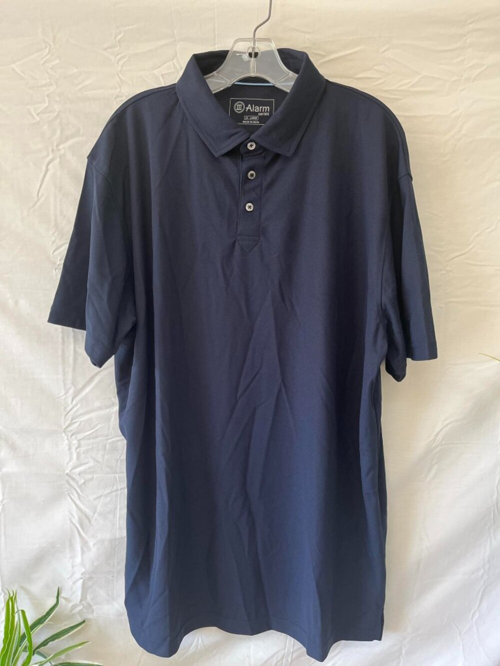 Alarm Series Men’s Navy Performance Polo Shirt Size 2XL Short Sleeve Golf Casual